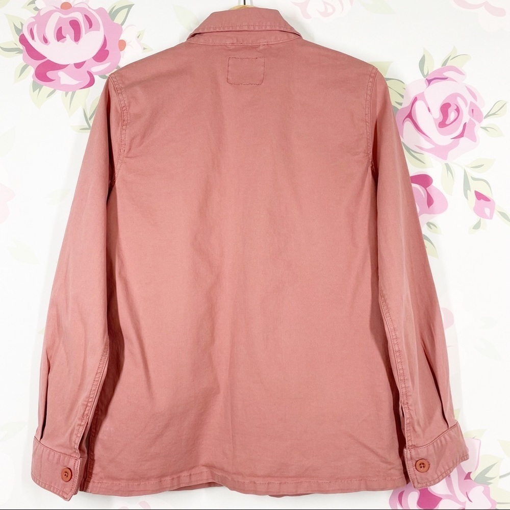 Sanctuary Clothing Salmon Pink Button Down Shirt Jacket Shacket S - Picture 5 of 10